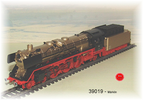 Märklin 39019 Dampflokomotive Baureihe 01 133 der DB  goldfarbener Lackierung
