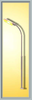 Viessmann 6091 H0 Peitschenleuchte, LED gelb