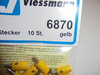 Viessmann 6870 Querlochstecker gelb, 10 Stück