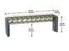 NOCH 67020 Spur H0, Laser-Cut Stahlbrücke, 37,2 cm lang