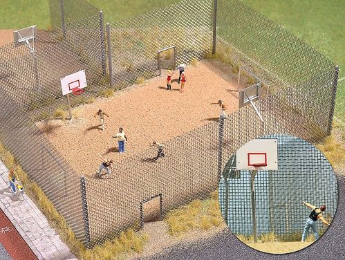 BUSCH 1057 Basket-/ Streetballfeld H0