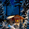 BUSCH 1085 Spur H0 Winterhütte mit Beleuchtung