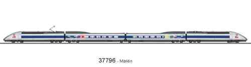 MÄRKLIN 37796 Hochgeschwindigkeitszug TGV POS 4-teilig