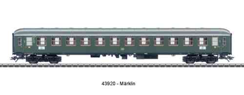 Märklin - 43920 - Schnellzugwagen 2. Kl. DB