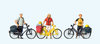 Preiser 10643 Spur H0 Figuren, Stehende Radfahrer in sportlicher Kleidung