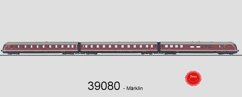 39080 Märklin -  Diesel-Triebwagenzug.  VT 08.5 DB |  Neu in OVP