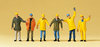 Preiser 10423 HO Figuren "Arbeiter mit Schutzkleidung"