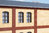 Auhagen 80416 Spur H0, Säulen Obergeschoss und Ziegelfriese rot