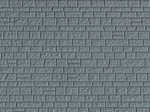 VOLLMER 46024 Spur H0, Mauerplatte Naturstein aus Kunststoff 21,8x11,9cm