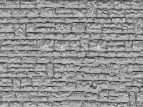 VOLLMER 46031 Spur H0, Mauerplatte Haustein aus Kunststoff 21,8x11,9cm