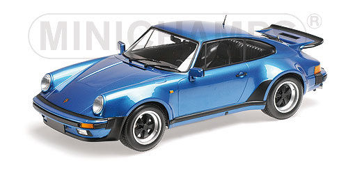 Minichamps 125066104 Porsche 911 Turbo 1977 BLUE Metallic 1:12