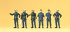 Preiser 10232 H0 Figuren "Feuerwehrmänner Frankreich moderner Helm"