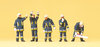 Preiser 10486 H0 Figuren "Feuerwehrmänner in moderner Arbeitskleidung"