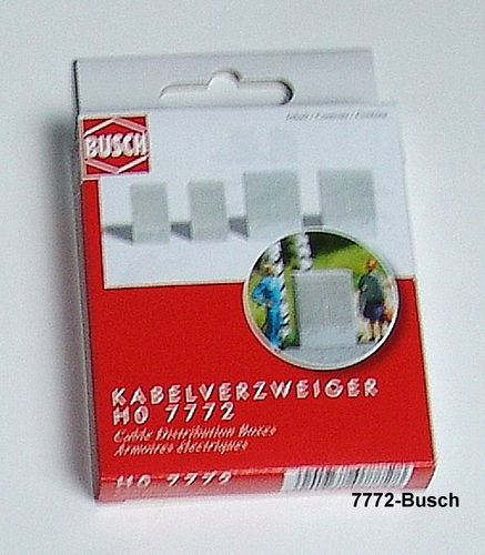 BUSCH 7772 Spur H0 Mini-Set: Kabelabzweigkästen