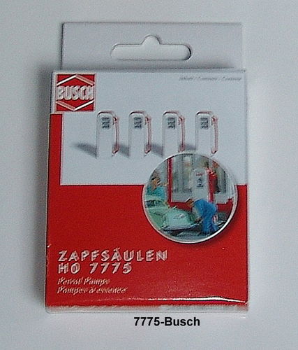 BUSCH 7775 Spur H0 Mini-Set: Zapfsäulen
