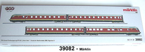 Märklin 39082 TEE-Triebwagenzug VT 08.5 4-teilig  mfx+-Decoder Sound