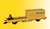 kibri 26264 Spur H0, Schutzwagen mit Auflage für MFS 100 und Container GleisBau, Fertigmodell