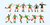 Preiser 10757 Spur H0 Figuren, Fußballmannschaft, grüne Trikots, rote Hose