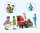 Preiser 44931 Maßstab 1:22,5 Figuren "Weihnachtsmann im Sessel. Mutter mit Kindern" handbemalt