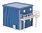 Faller 130134 H0 Baucontainer blau