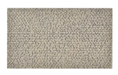 VOLLMER 48220 Spur H0, Mauerplatte Naturstein aus Steinkunst, L 26,5 x B 15,5