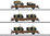 MÄRKLIN 46934 Niederbordwagen-Set "Militärtransport" der DSB 3-teilig
