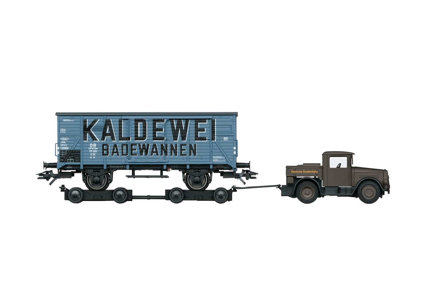 Märklin 48822 Gedeckter Güterwagen G 10 "Kaldewei" mit Strassenroller#NEU in OVP