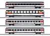 Märklin 43651 Schnellzugwagen-Set der SBB 4-teilig mit LED-Beleuchtung