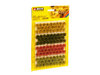 NOCH 07011 Grasbüschel XL, blühend,rot,gelb,hell- und dunkelgrün 104 Stück