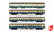 Hobbytrain H0 H43028 4tlg D308 München-Berlin Arm/Abm/2xBm "Ostsee Exp." Ep.IV AC