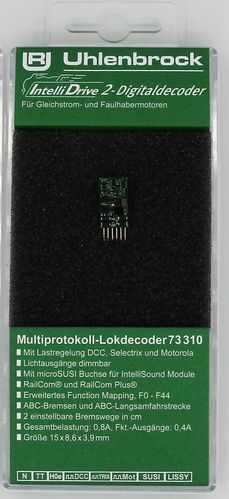 Uhlenbrock 73310 ID2 Spur N-TT Decoder, 6pol Stecker