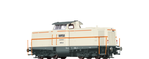 Brawa 42872 Spur HO – Diesellok Serie AM847 der SERSA, DC Analog