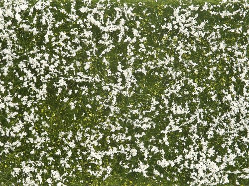 Noch 07256 Bodendecker-Foliage Wiese weiß, 12 x 18 cm, Inhalt: 0,02 qm