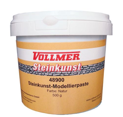 Vollmer 48900 Steinkunst-Modellierpaste Farbe Natur 500g