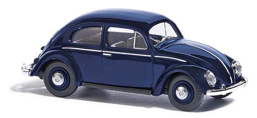 BUSCH 52903 Spur H0 VW Käfer mit Brezelfenster, Blau