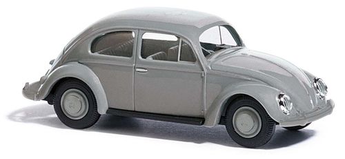 BUSCH 52904 Spur H0 VW Käfer m. Brezelfenster, Grau Standard