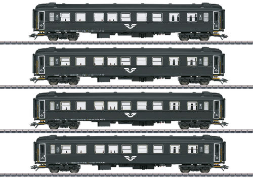 Märklin 43788 Reisezugwagenset der SJ 4-teilig passend zu 39280