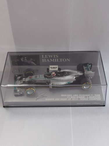 MINICHAMPS 410140444 1:43 Mercedes W05 Hamilton World Champion 2014 Abu Dhabi