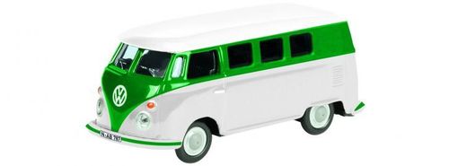 Schuco 452610400 VW T1 Bus, grün-weiß 1:87