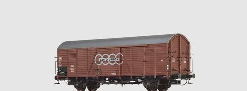 Brawa 50484 Spur H0 Gedeckter Güterwagen Glt23 „Auto Union” der DB, Epoche III
