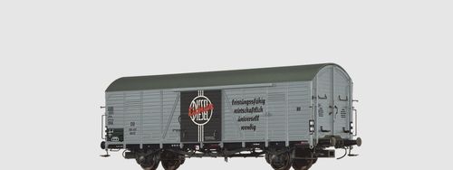 Brawa 50485 H0 Gedeckter Güterwagen Gltr23 „Eicher Traktor” der DB, Epoche III