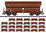 Märklin H0 Güterwagen Set 00730 DB 24-teilig Schwenkdachwagen