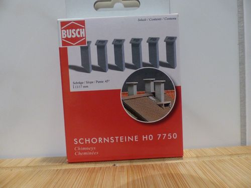 BUSCH Modellbau Mini Ausgestaltungs-Set H0 7750 "Schornsteine"
