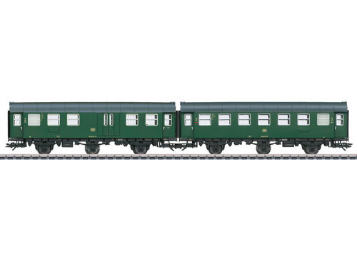 Märklin Personenwagen H0 43196  DB mit Beleuchtung 2 Umbauwagen 2. Klasse grün