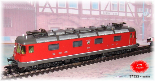 Märklin 37322 Elektrolokomotive Serie Re 6/6 f der Schweizerischen Bundesbahnen (SBB)