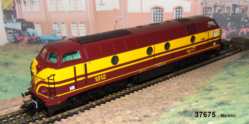 Märklin 37675  Diesellokomotive Serie 1800 der Luxemburgischen Staatsbahnen (CFL), mit CFL Cargo Log