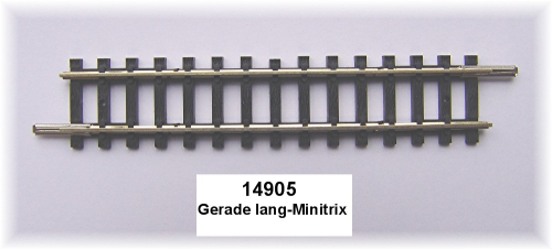 TRIX Minitrix 14905 Gleis gerade, 76,3 mm 1 Stück