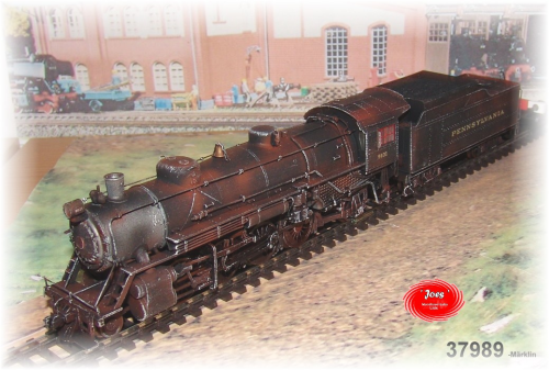Märklin 37989 Dampflokomotive mit Schlepptender "Mikado" gealtert