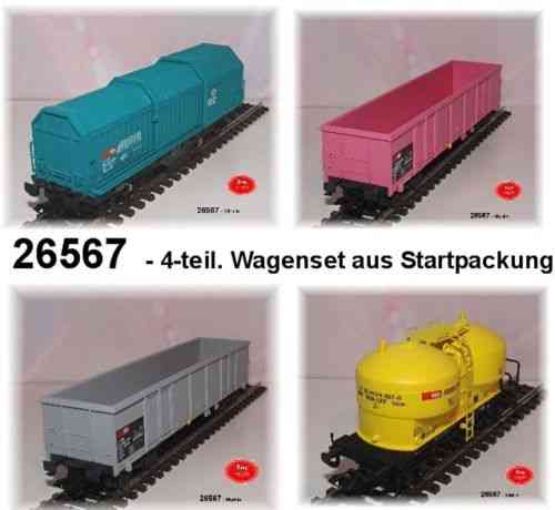 Aus Märklin 26567 Güterwagen-Set der SBB 4-teilig