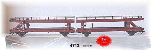 Märklin  4712 Doppel-Autotransportwagen der DB